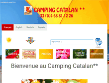 Tablet Screenshot of campingcatalan.com